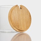 Набор банок стеклянных для сыпучих продуктов на бамбуковой подставке BellaTenero «Эко», 3 предмета: 330 мл - Фото 5