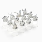 Набор рюмок-перевёртышей подарочный «Лучшему мужчине», 30 мл, 12 шт., металл, стекло, серебристый - Фото 1