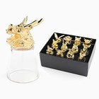 Подарочный набор рюмок-перевертышей «Лучшему мужчине», на 12 персон, рюмка 30 мл, стекло, металл, цвет золотой - Фото 4