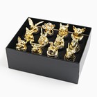 Подарочный набор рюмок-перевертышей «Лучшему мужчине», на 12 персон, рюмка 30 мл, стекло, металл, цвет золотой - Фото 5