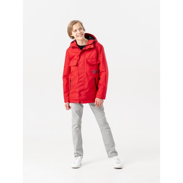 Куртка весенняя для мальчика «Рэй», рост 134 см, цвет красный
