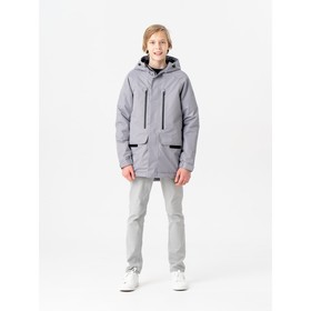 Куртка весенняя для мальчика «Тайлер», рост 134 см, цвет серый