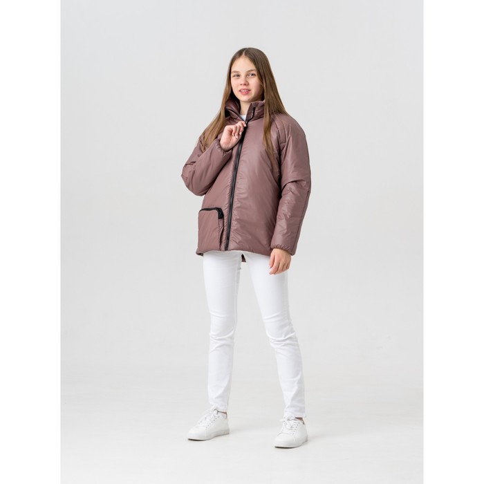 Куртка весенняя для девочки «Лия», рост 134 см, цвет кофе