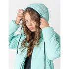 Пальто весеннее для девочки «Эмили», рост 128 см, цвет бирюзовый - Фото 6