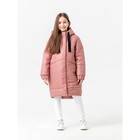 Пальто зимнее для девочки «Рита», рост 134 см, цвет пыльная роза - фото 109961120