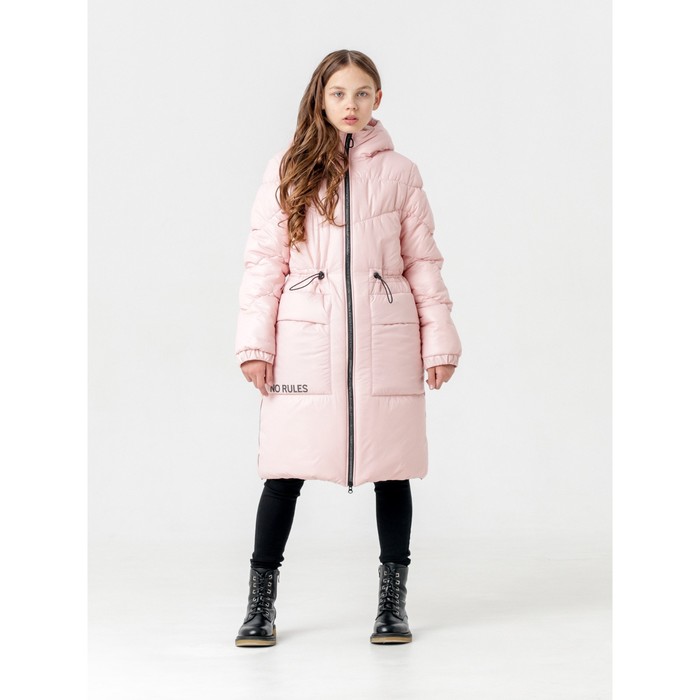 Пальто зимнее для девочки «Инга», рост 164 см, цвет розовый