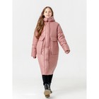 Пальто зимнее для девочки «Лена», рост 158 см, цвет пыльная роза - Фото 4