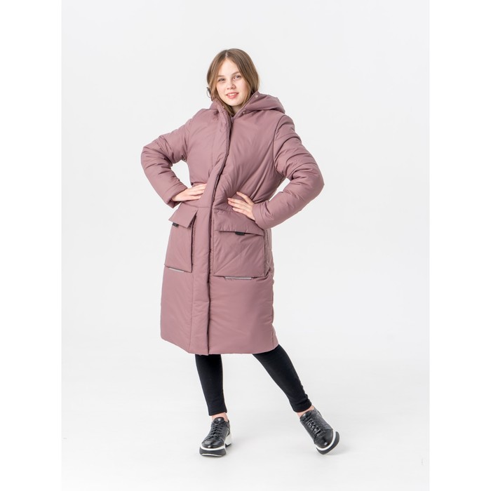 Пальто зимнее для девочки «Калиста», рост 152 см, цвет кофе