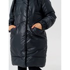 Пальто зимнее для девочки «Маргарита», рост 122 см, цвет чёрный - Фото 4