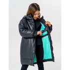Пальто зимнее для девочки «Маргарита», рост 122 см, цвет чёрный - Фото 6