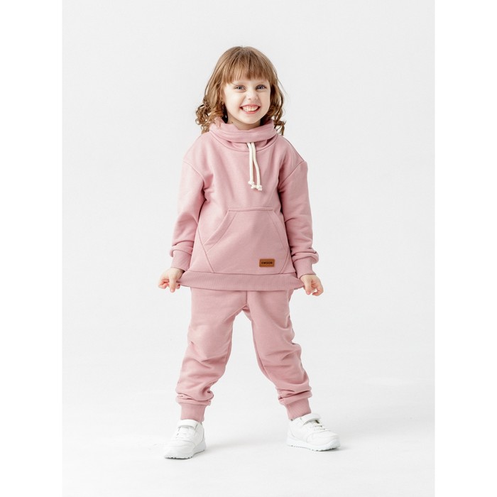 Комплект для девочки: свитшот, брюки «Арни», рост 104 см, цвет розовый