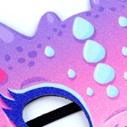 Маска карнавальная "Дракоша" фетр с блестками - фото 805737990