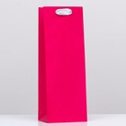 Пакет под бутылку «Розовый», 13 x 36 x 10 см - фото 319667233