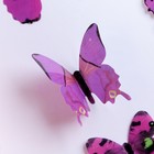 Набор для украшения «Бабочки», 12 шт, цвет фиолетовый - Фото 4