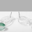 Серьги пластик «Собачка» из воздушного шара, цвет зелёно-фиолетовый - Фото 2