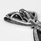 Брошь-кулон «Галиотис» стрекоза, зелёная в серебре - Фото 3