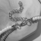 Браслет на ногу QF «Хвост» русалки, набор, белый в серебре, 28.5 см - Фото 3