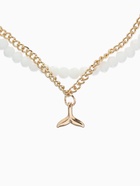 Браслет на ногу «QF. Хвост русалки», два ряда, L= 28.5 см, белый в золоте - Фото 2