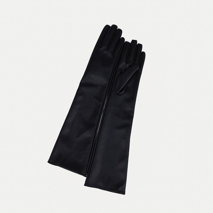 Перчатки женские, безразмерные, без утеплителя, цвет чёрный - Фото 1