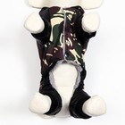 Комбинезон для собак "Камуфляж"на меховом подкладе, размер S  (ДС 25, ОШ 25, ОГ 35 см) - фото 7013404