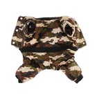 Комбинезон «Камуфляж». на меховом подкладе, размер L. ДС 35, ОШ 35, ОГ 45 см, чёрный. зелёный - Фото 9