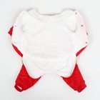 Комбинезон «Спорт», размер M, ДС 30, ОГ 40, ОШ 30 см, со светоотражающими полосами, красный - Фото 7