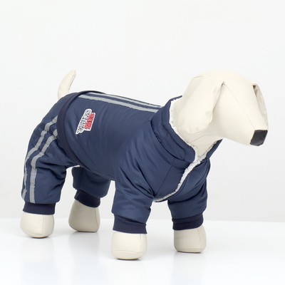 Комбинезон «Спорт» со светоотражающими полосами, размер XL (ДС 40, ОГ 50, ОШ 40 см), тёмно-си