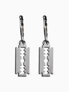 Серьги металл «Лезвие», цвет серебро - Фото 1