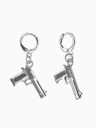 Серьги GUN пистолеты, цвет серебро - Фото 1