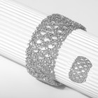 Браслет со стразами «Лёд» бесконечность, цвет белый в серебре, 19 размер - Фото 5