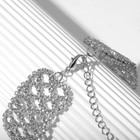 Браслет со стразами «Лёд» бесконечность, цвет белый в серебре, 19 размер - Фото 6