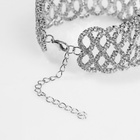 Браслет со стразами «Лёд» бесконечность, цвет белый в серебре, 19 размер - Фото 3