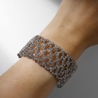 Браслет со стразами «Лёд» бесконечность, цвет белый в серебре, 19 размер - Фото 4