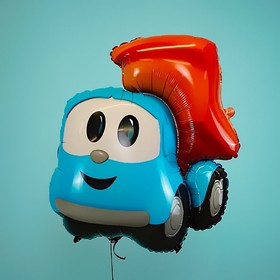 Воздушный шар фольгированный 28" «Грузовичок Лёва», фигура