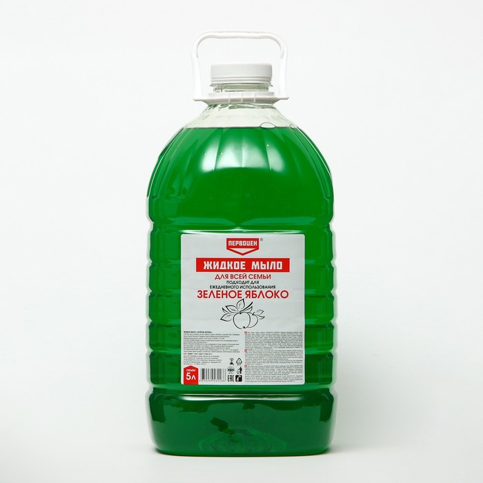 Первоцен Жидкое мыло Зеленое яблоко. 5 л - Фото 1