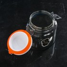 Банка для сыпучих продуктов «Бейзи шефти», стеклянная, белая крышка, 900 мл, Иран 9801357 - фото 16695952