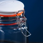 Банка для сыпучих продуктов «Бейзи шефти», стеклянная, белая крышка, 900 мл, Иран 9801357 - фото 16695953