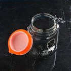 Банка для сыпучих продуктов «Бейзи шефти», стеклянная, розовая крышка, 1.3 л, Иран - Фото 2
