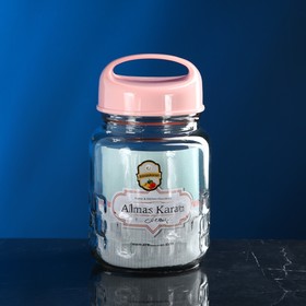 Банка для сыпучих продуктов «Универсальная», стеклянная, розовая крышка, 2 л, Иран
