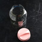 Банка для сыпучих продуктов «Универсальная», стеклянная, розовая крышка, 4.5 л, Иран - Фото 2