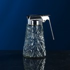 Сахарница стеклянная с дозатором "Вейрон", цвет черный, 0.4 л, Иран - фото 10714590