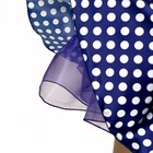 Карнавальный костюм «Стиляги 5», платье синее в белый горох, повязка, р. 30, рост 110-116 см - Фото 3