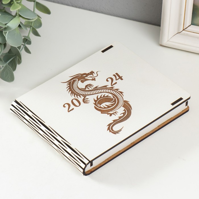 Шкатулка для украшений, основа для творчества «Дракон 2024», 15×12×2