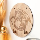 Крючки декоративные «Дракон», ключница настенная, 12×15 см - фото 28487717