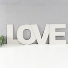 Панно буквы "LOVE" высота букв 30 см,набор 4 детали белый - фото 7065951