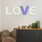 Панно буквы "LOVE" высота букв 29,5 см,набор 4 детали - фото 4275236