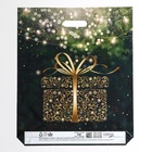 Пакет подарочный новогодний «Золотой подарок», полиэтиленовый с вырубной ручкой, 47.5×39 см 9201943