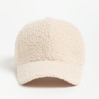 Бейсболка женская теплая MINAKU барашек 52-58 молочный - фото 24252107