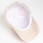 Бейсболка женская теплая MINAKU барашек 52-58 молочный - фото 24252109