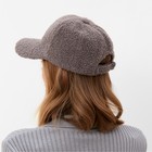 Бейсболка женская теплая MINAKU барашек 52-58 серый - фото 25431851